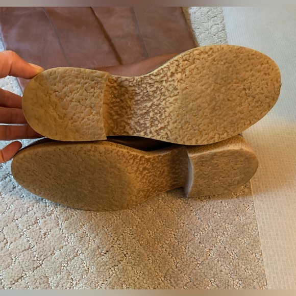 Boemos Tall Italian Leather Riding Boots 8 38 Chestnut Brown - Picture 5 of 5